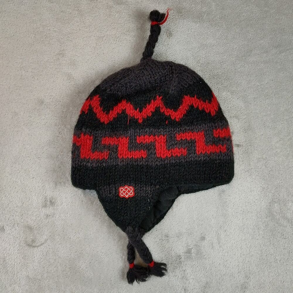 Sherpa Adventure Gear aztec striped lambswool outdoors winter tassle beanie